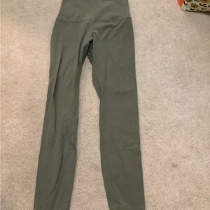 lululemon Olive Green Leggings align 25”